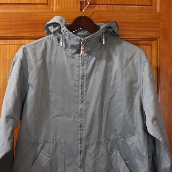 Vintage DKNY Classic Gray Utility Light Jacket Windbreaker Jacket Small - Picture 6 of 16
